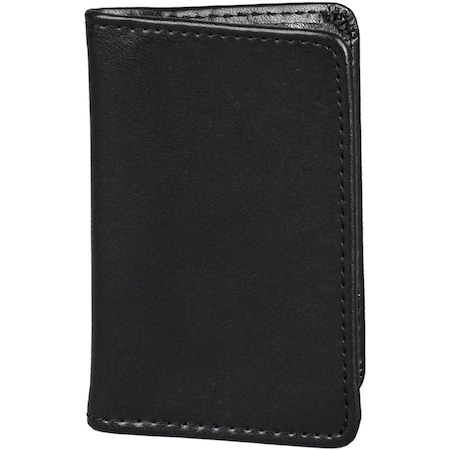 Samsill Regal Business Card Case, Leather, 2-3/4"x 4-1/4", Black SAM81220